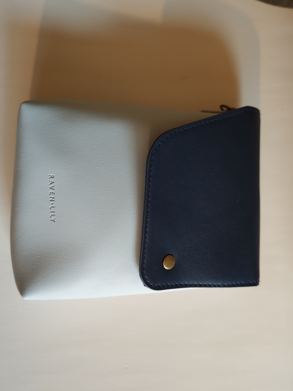 Raven Lily Two-Tone Navy and Cream Women's Crossbody Bag